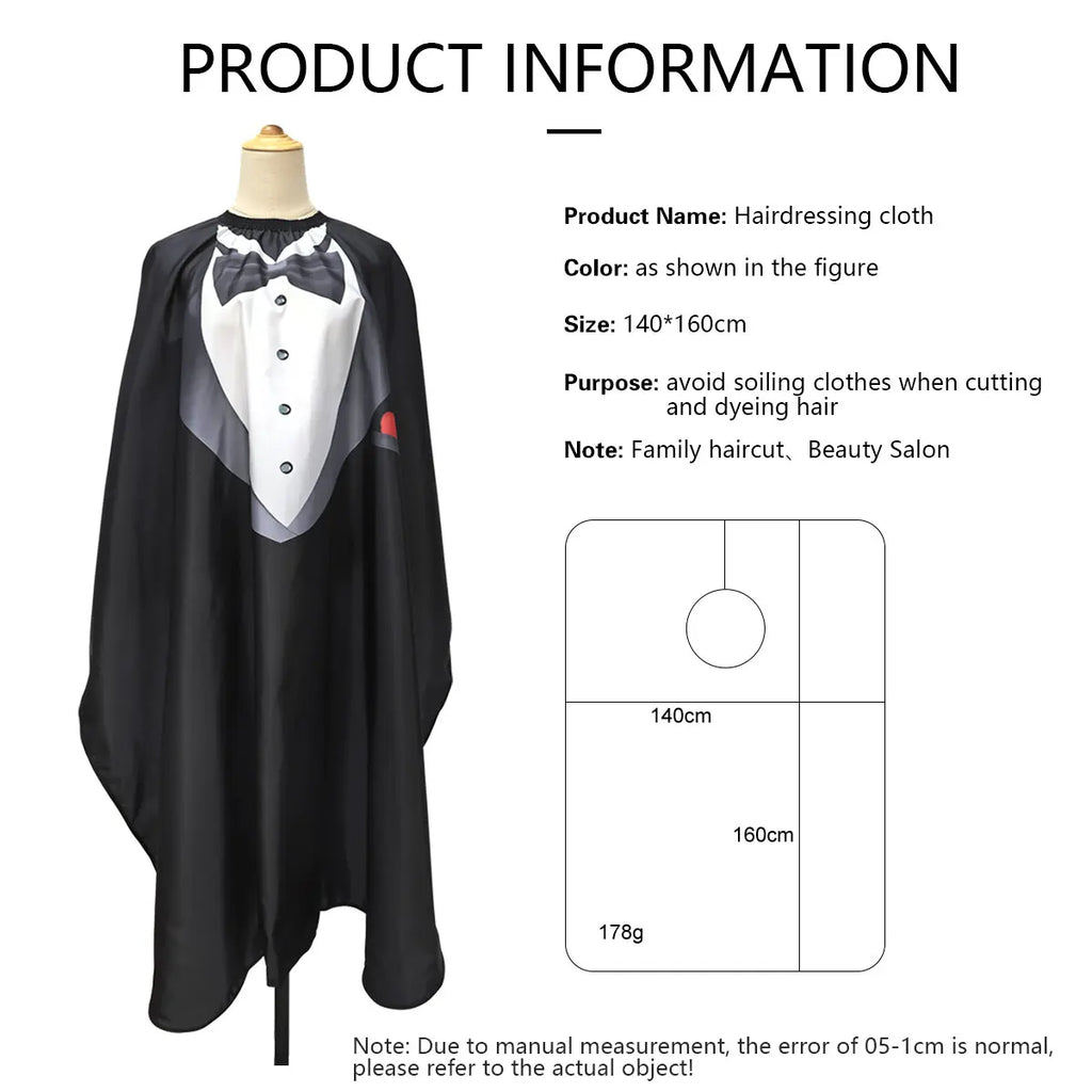 Waterproof Antistatic Salon Barber Cape | Western Pattern Hair Cape