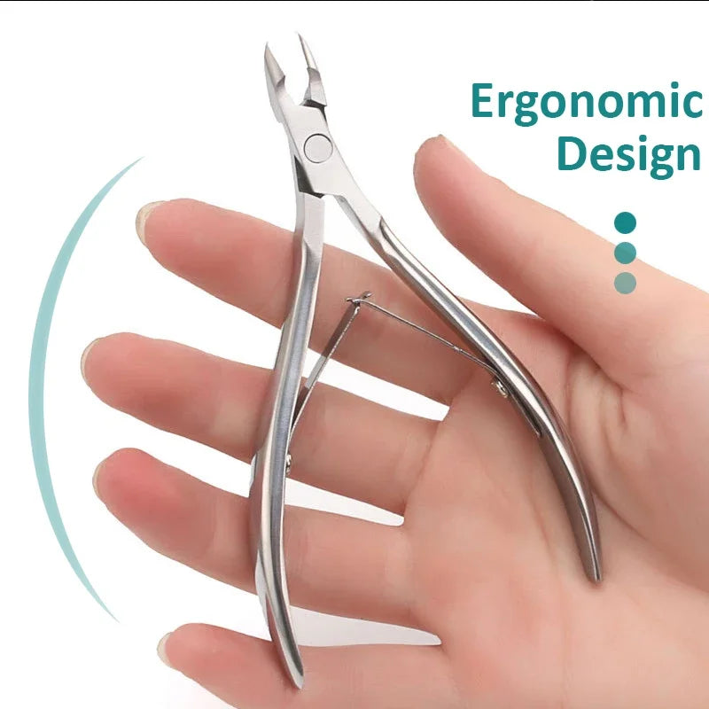 Stainless Steel Cuticle Nipper Trimmer – Manicure Pedicure Tool