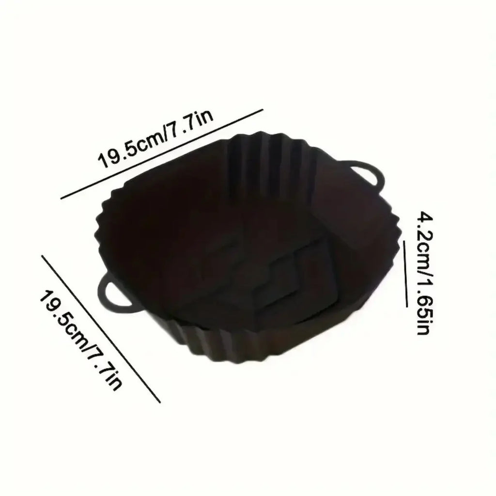 Reusable Silicone Air Fryer Liner – Non-Stick Foldable Baking Mat