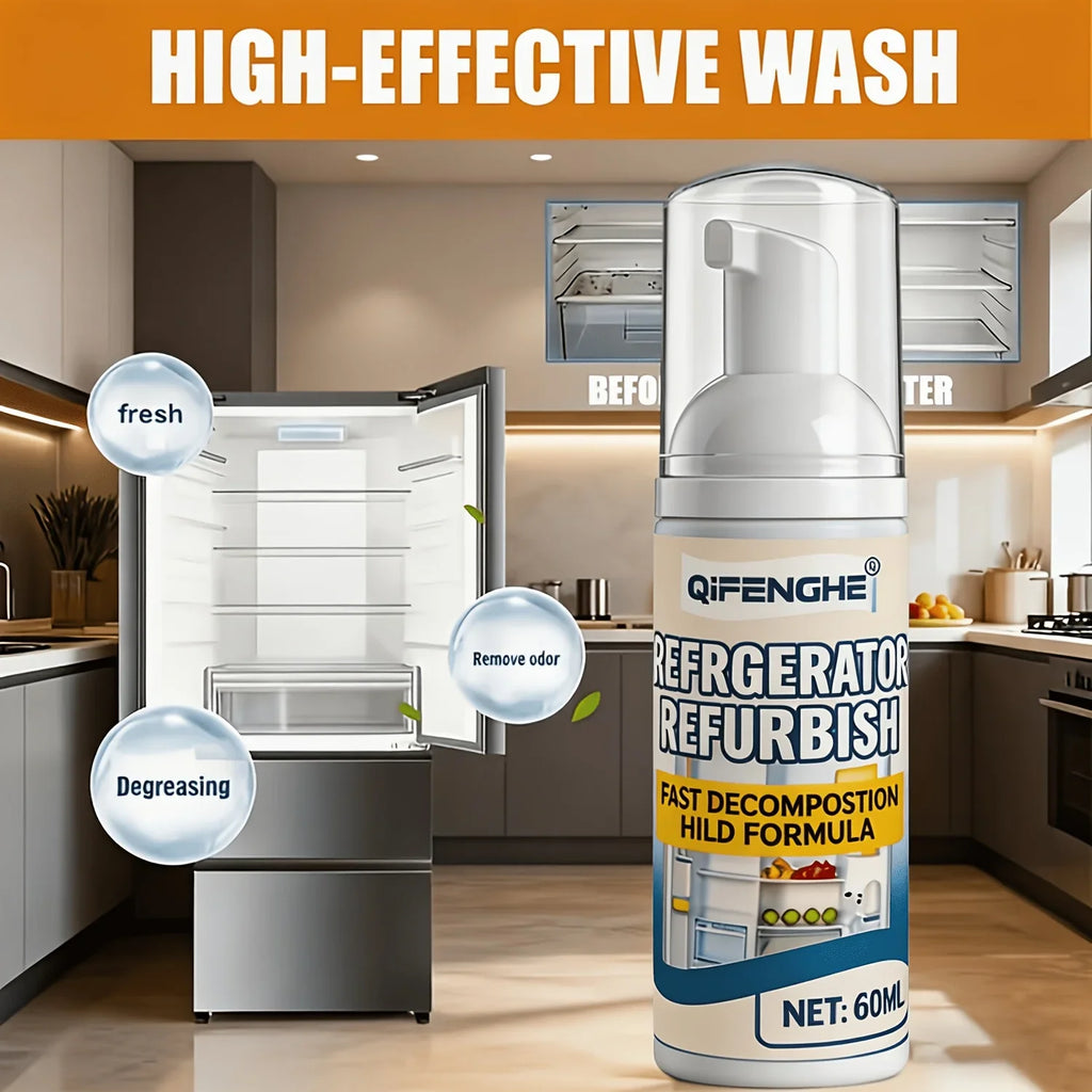 Foam Spray Fridge Cleaner – Removes Grease, Stains & Odours