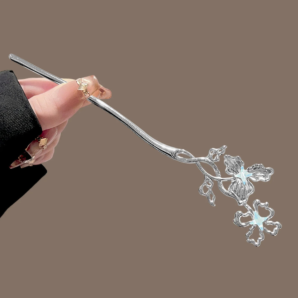 Chinese Style Flower Alloy Hairpin | Wedding Hair Stick