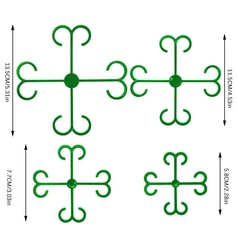 Reusable Double-Hook Plant Support Clips 4-Pack | Garden Stem