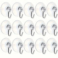 Clear Suction Cup Hooks with Metal Hook – Kitchen & Bathroom