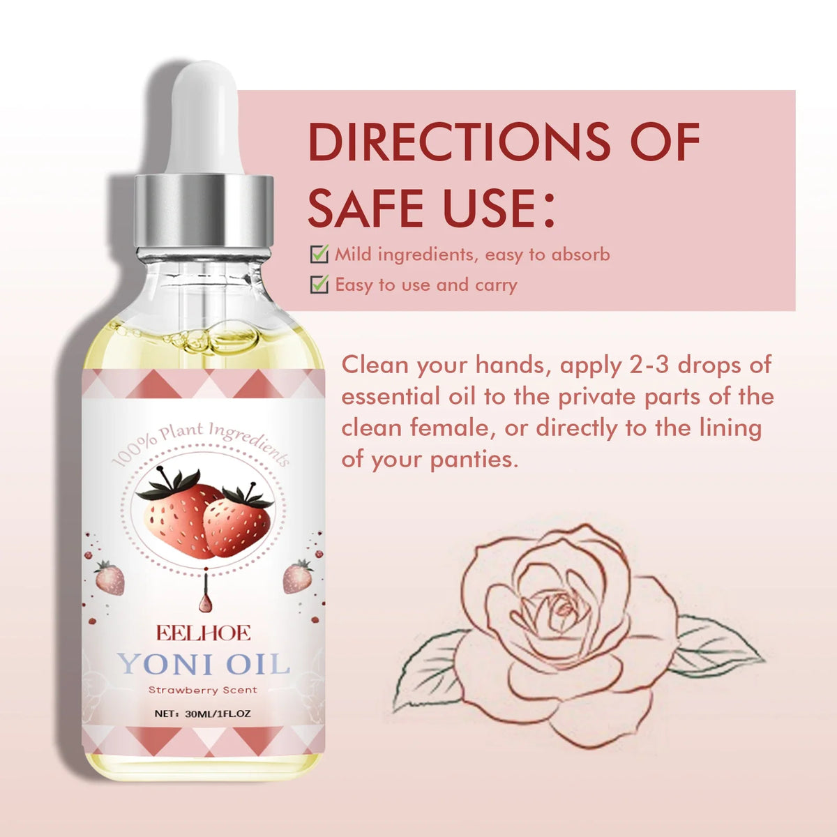 Women's Intimate Care Essential Oil – Gentle Cleanse & Firm Skin