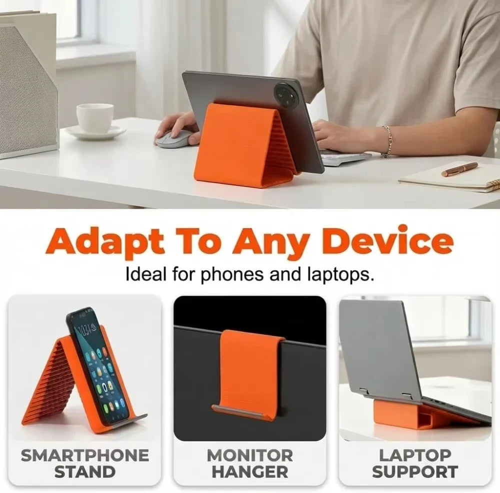 Foldable Silicone Phone Stand | Flexible Multi-Angle Holder