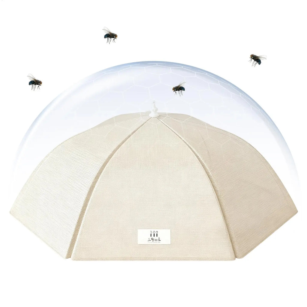 70cm Foldable Mesh Food Cover Tent – Fly-Proof Outdoor Dome