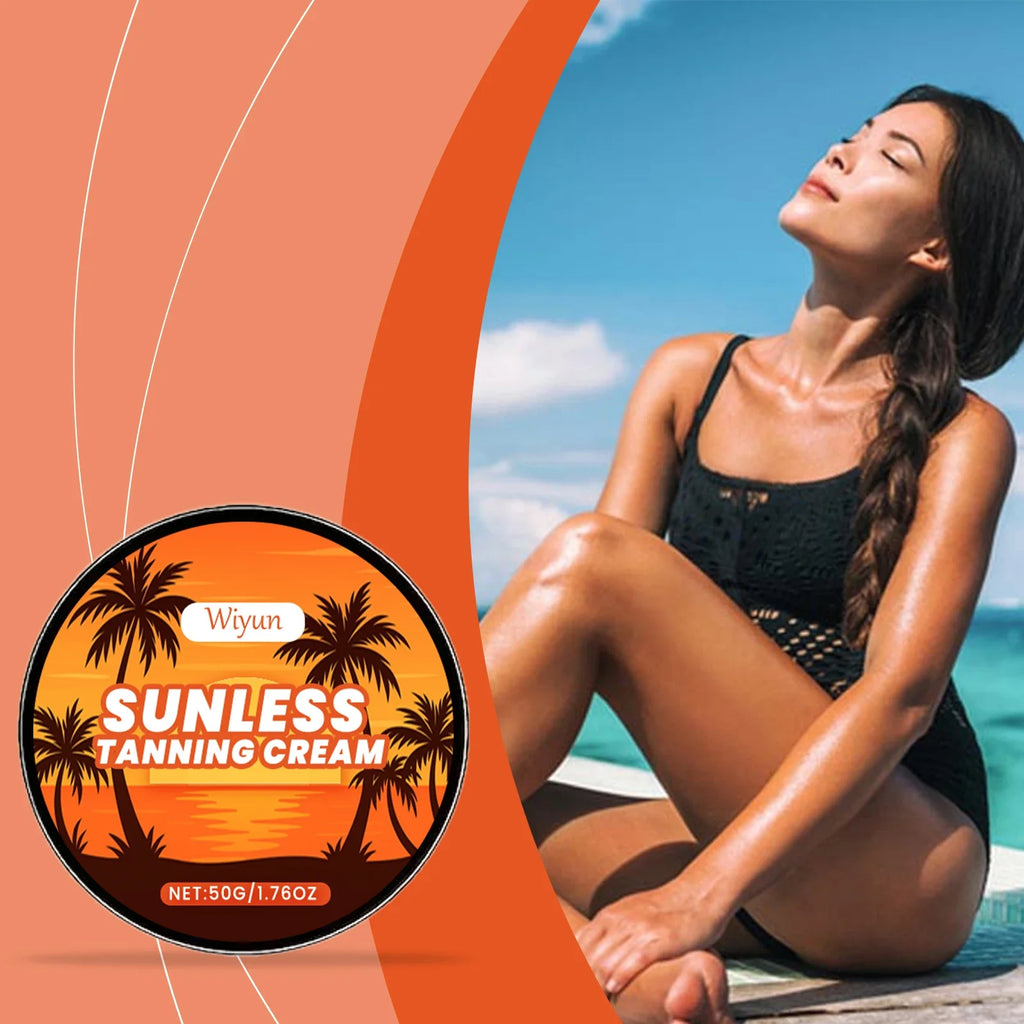 WIYUN Sunless Self Tanner Cream – Natural Bronze Glow 50g