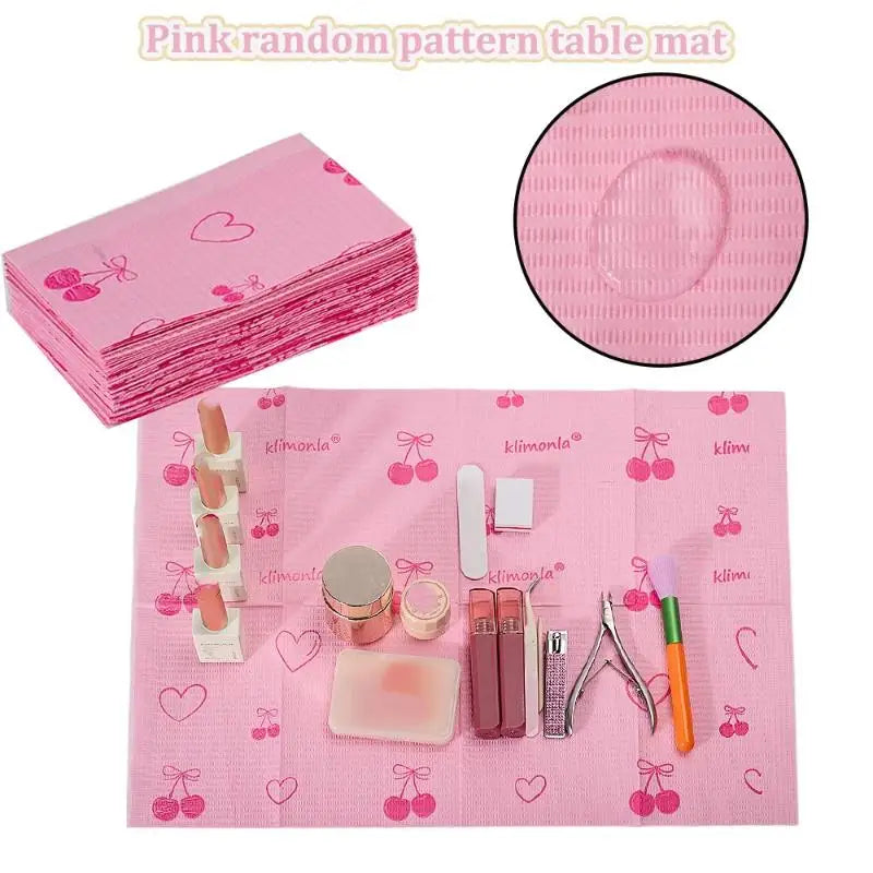 Disposable Nail Table Mats | Waterproof Manicure Pads 20/50/125