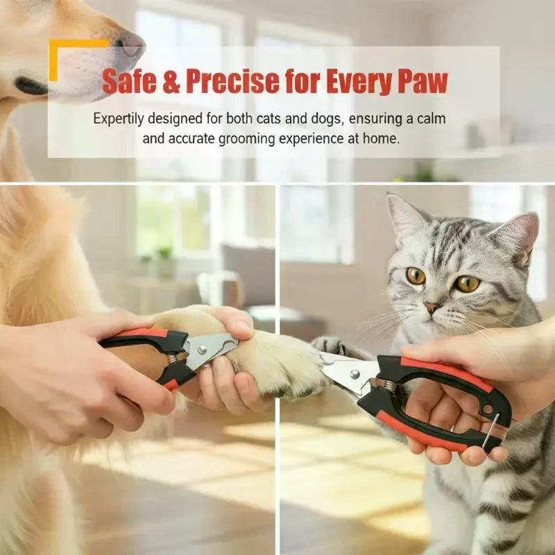 Professional Stainless Steel Pet Nail Clipper – Dogs, Cats & Rabbits