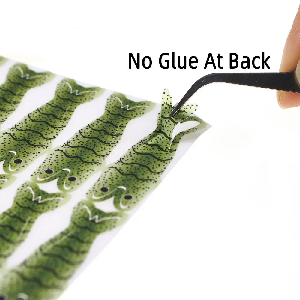 Pre-cut Realistic Shrimps Skin Fly Tying Material Wrap Prawn Scuds