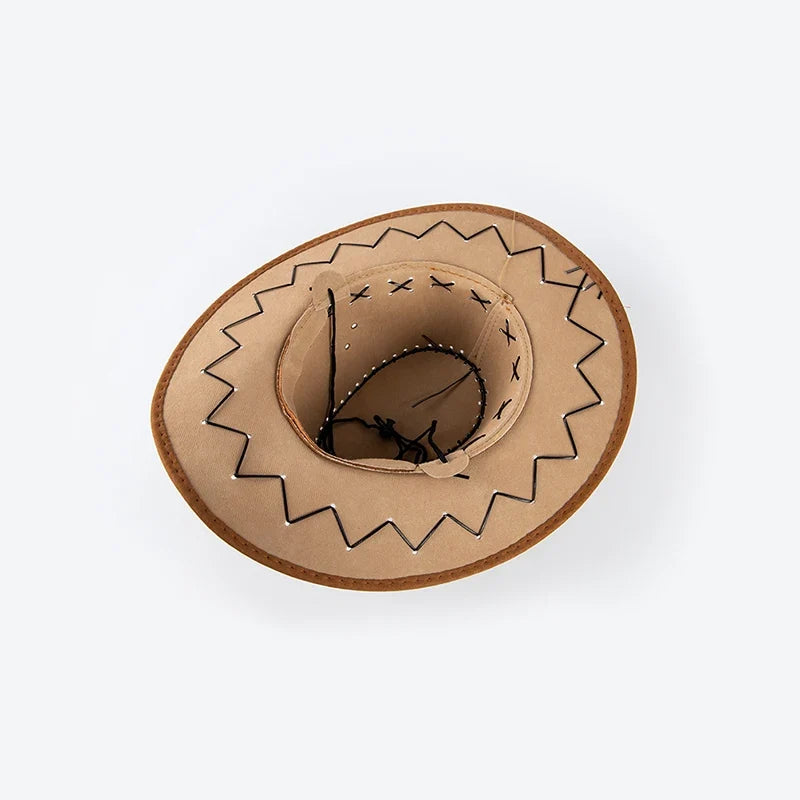 Western Cowboy Hat – Unisex Denim Jazz Cap for Men & Women