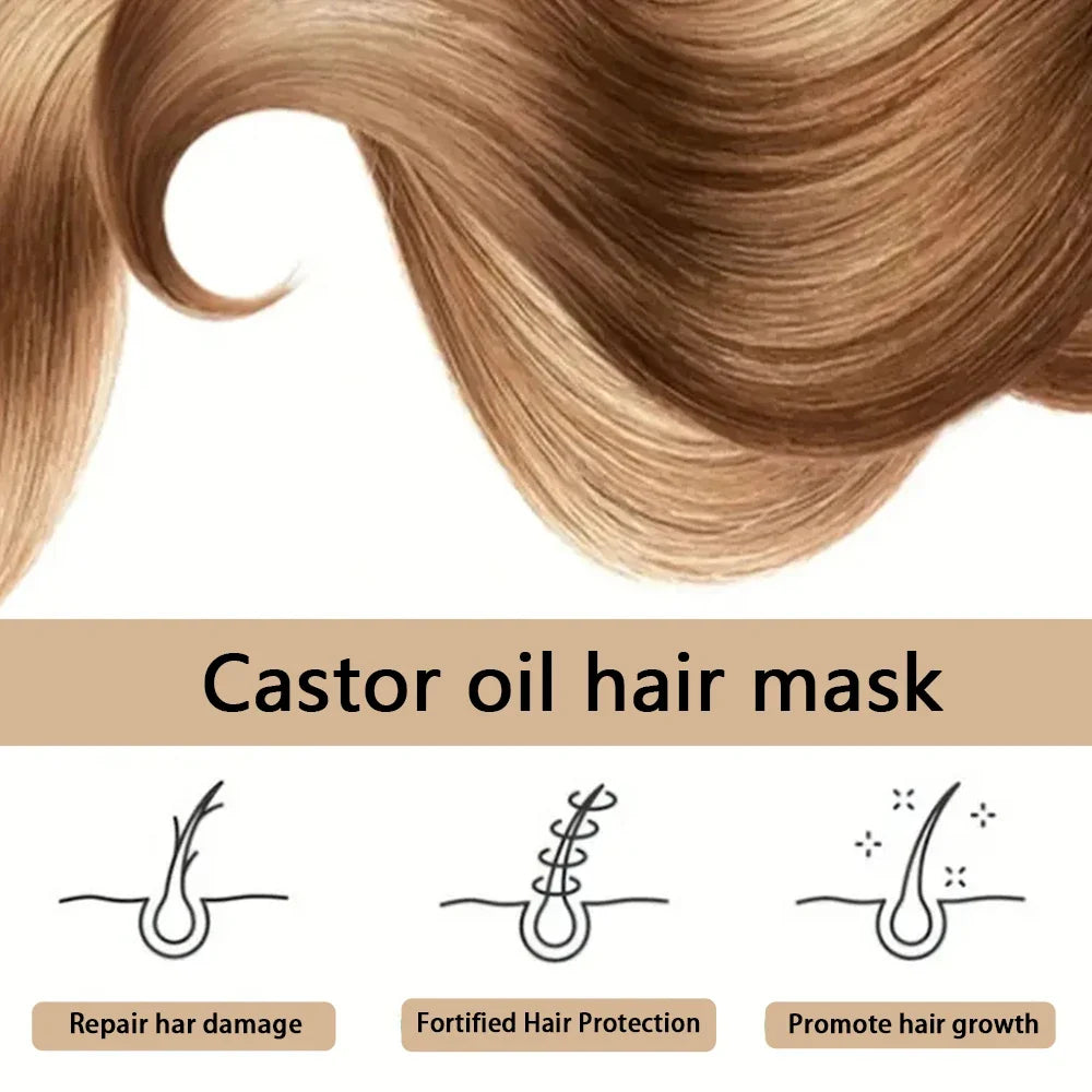 YOUNGCOME Pure Castor Oil Hair Growth Mask | Anti-Breakage