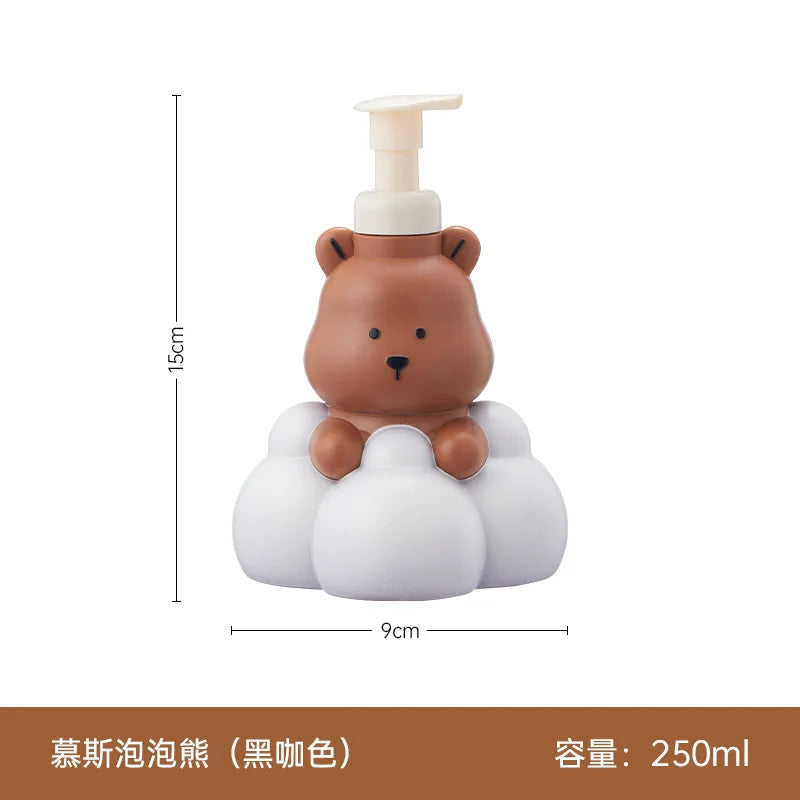 Cartoon Cloud Bear Foaming Soap & Shampoo Dispenser Bottle