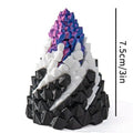 3D Printed Crystal Spiral Cone Figurine | Desk Decor & Fidget Toy