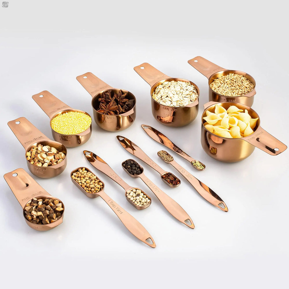 13-Pc Stainless Steel Measuring Spoons & Cups Set | Baking