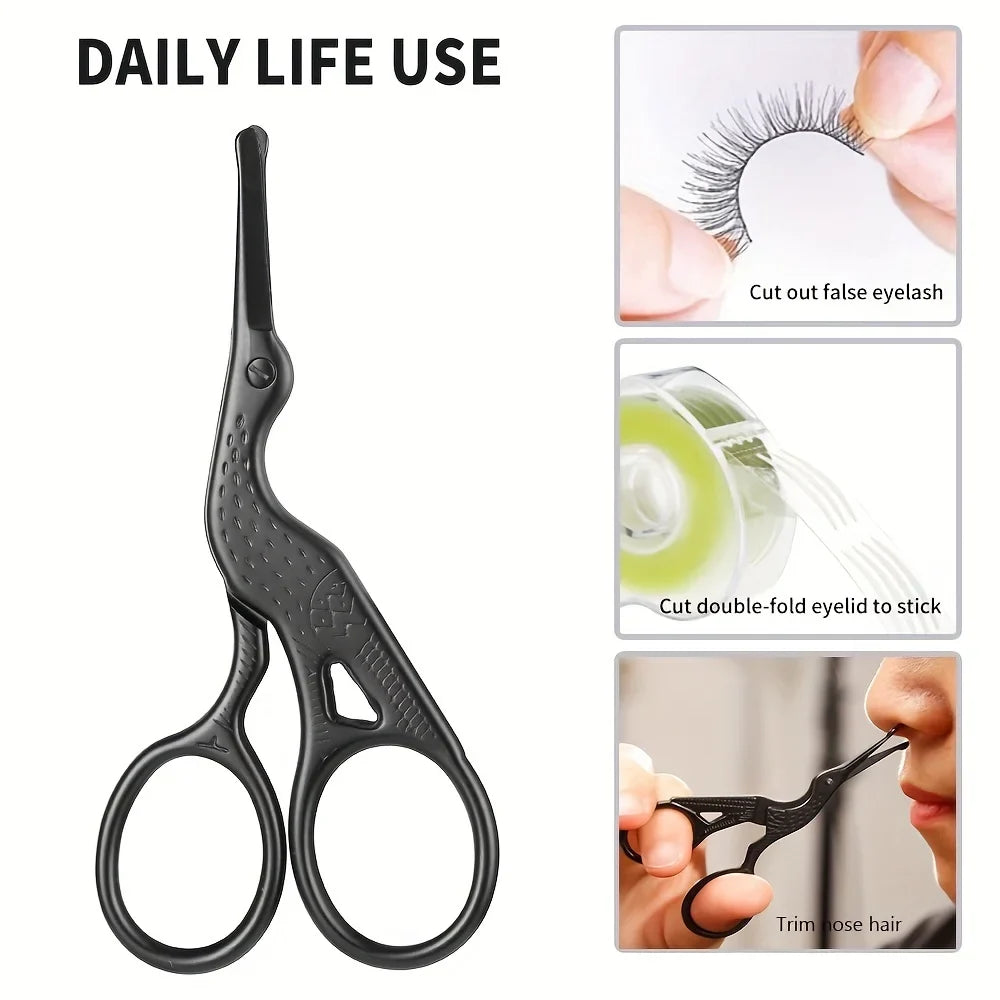 Stainless Steel Round Tip Nose Hair Scissors | Stork Design