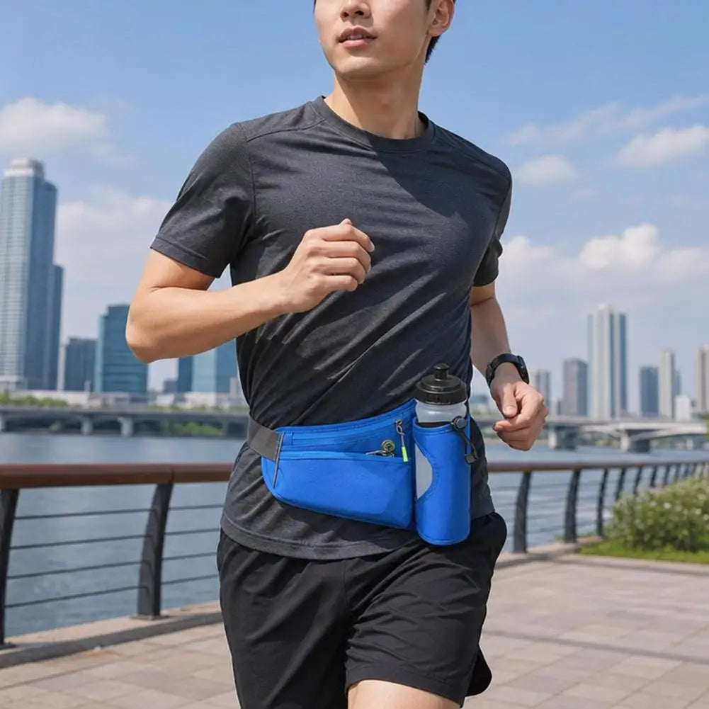 Unisex Running Waist Pack with Water Bottle Holder | Fanny Belt
