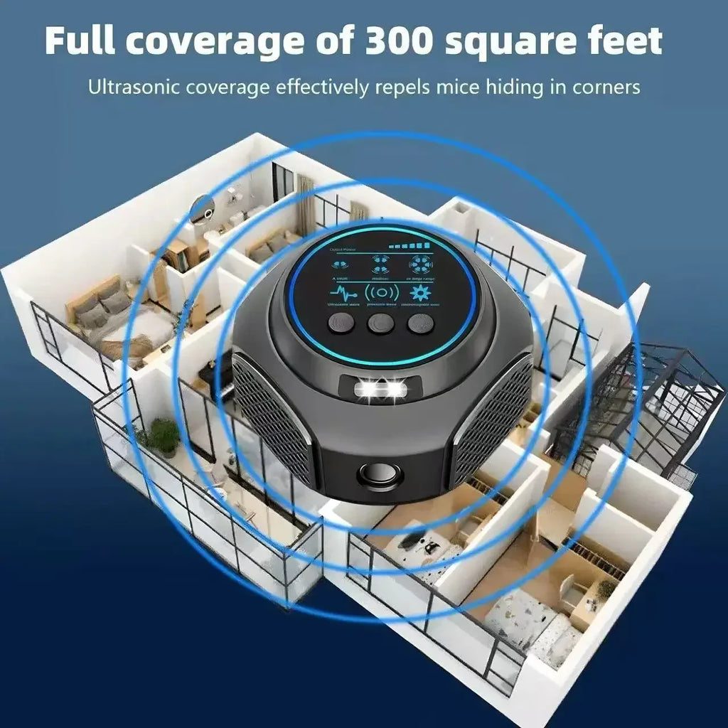 3-in-1 Ultrasonic Pest Repeller | Indoor Rodent & Bug Control