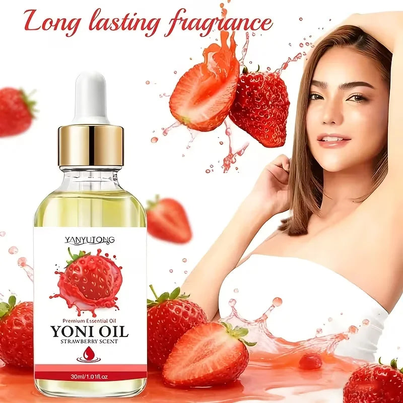 Yoni Oil 30ml – Strawberry Scented Natural pH Balance & Odor Relief