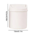 Mini Tabletop Trash Can Flip Lid – Odor-Proof Desk Waste Bin