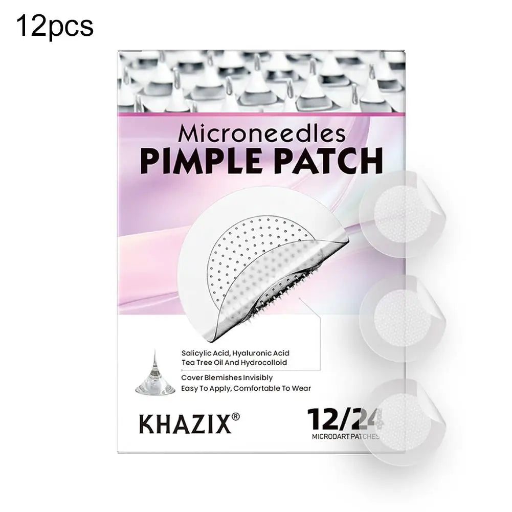 Micro Needle Hydrocolloid Acne Patches – 12 or 24pc