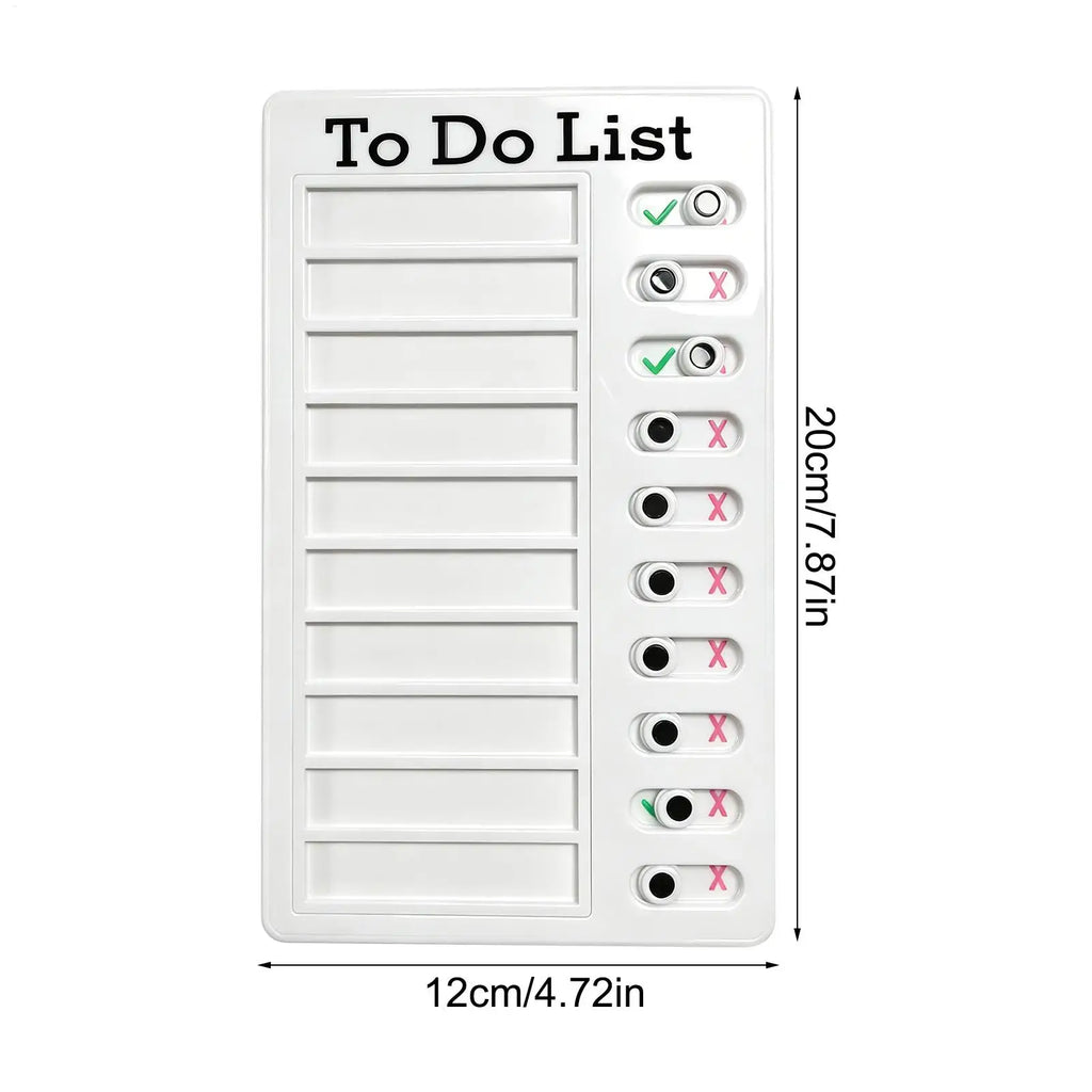 Kids Reusable Sliding Routine Chart & Chore Schedule Board