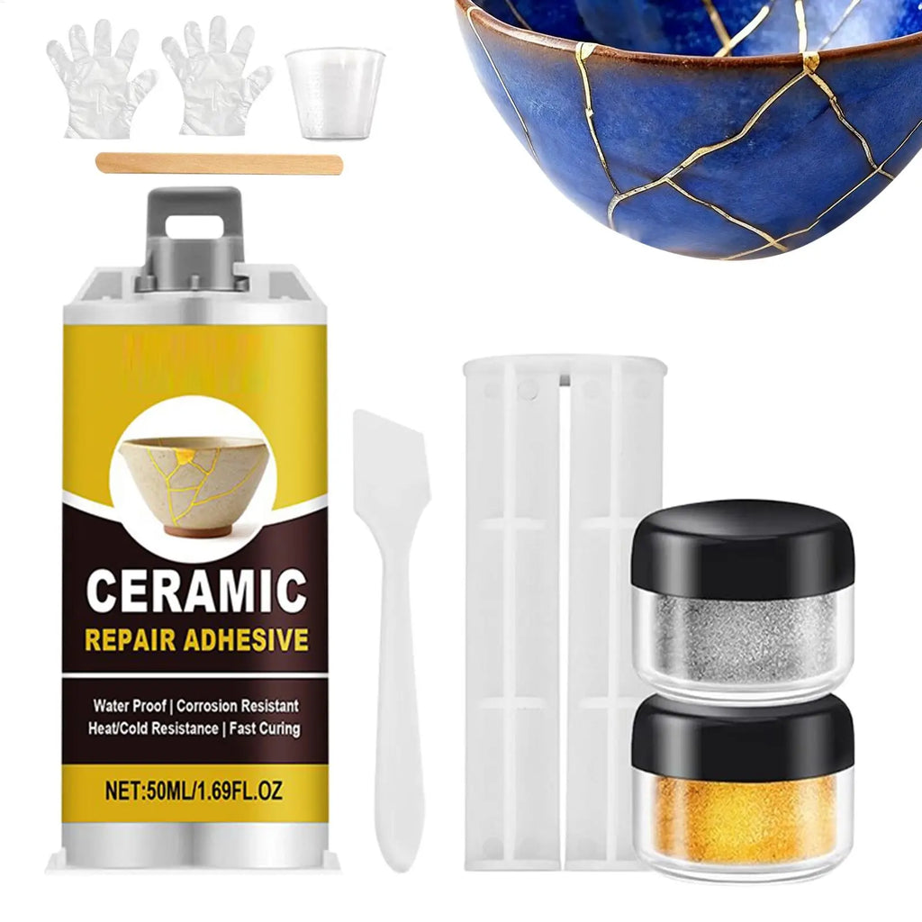 Kintsugi Repair Broken Ceramics Glass Glue Adhesive Food Safe Bathtub