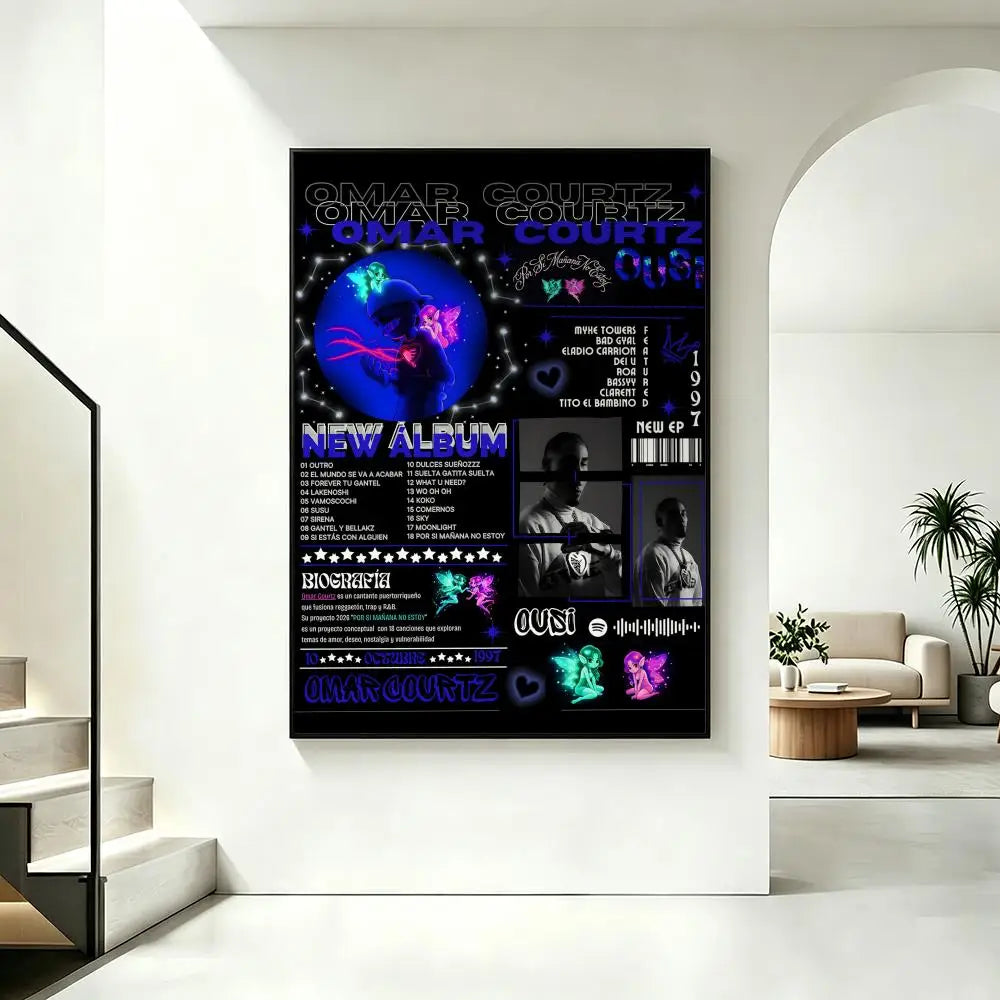 Omar Courtz HD Poster – Waterproof Wall Art for Home & Bar