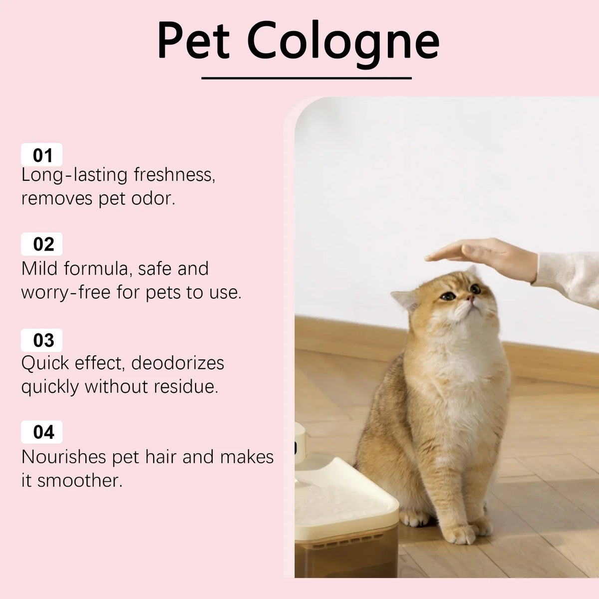 YEGBONG Pet Cologne Spray – Baby Powder Scent & Odor Control