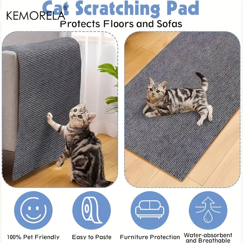 KEMORELA Cat Scratching Mat – Self-Adhesive Furniture Protector