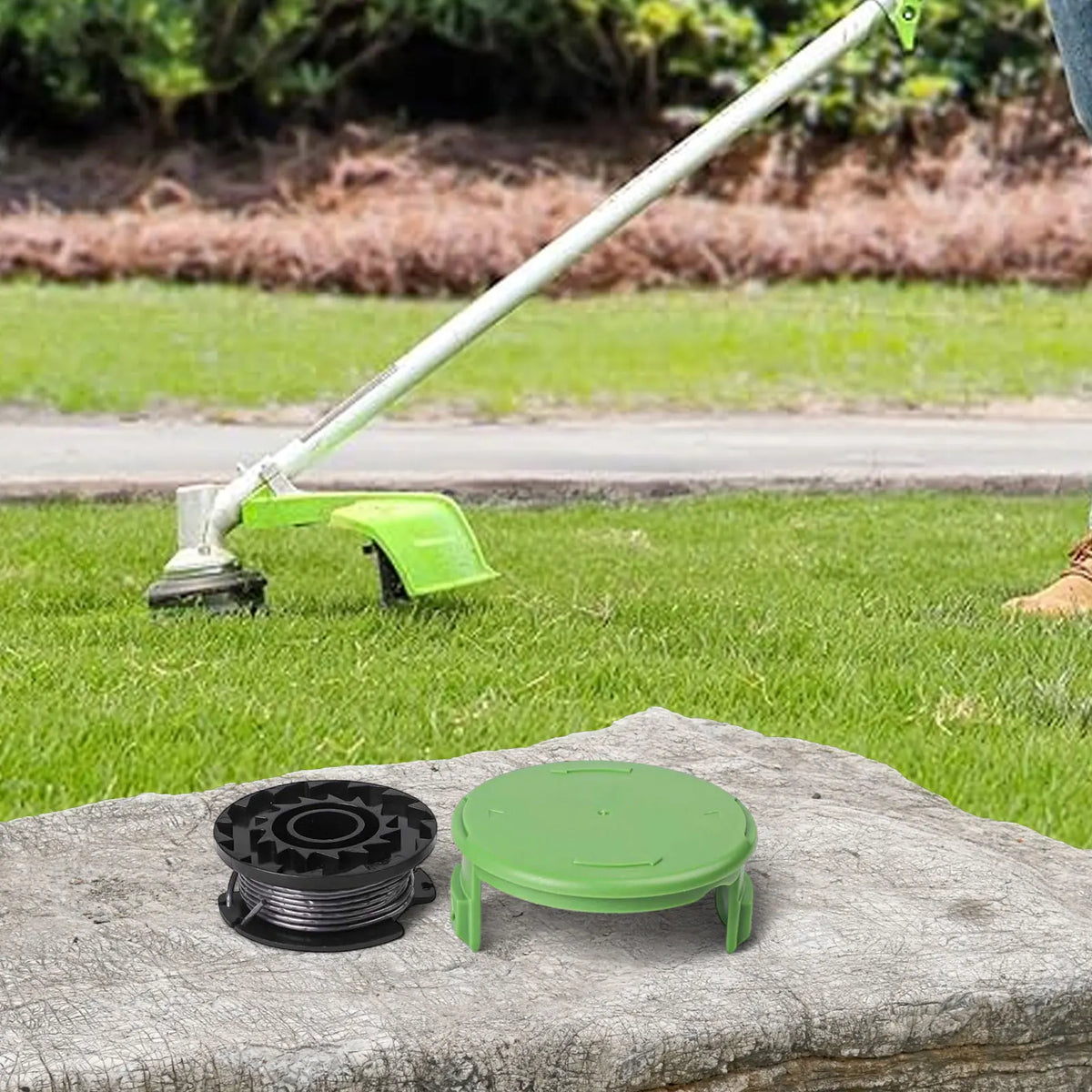 Line Spool Cover Cap Greenworks 21287 24V Trimmer Reliable Replacement