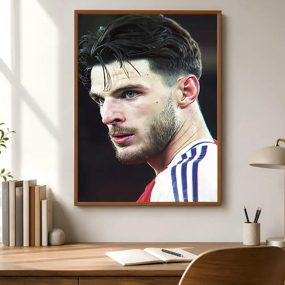 Declan Rice Football Poster – Waterproof Self-Adhesive Wall Art
