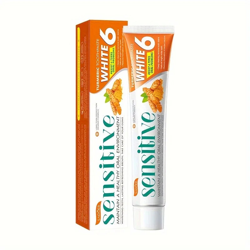 Turmeric Whitening Toothpaste – Deep Clean & Fresh Breath 100g
