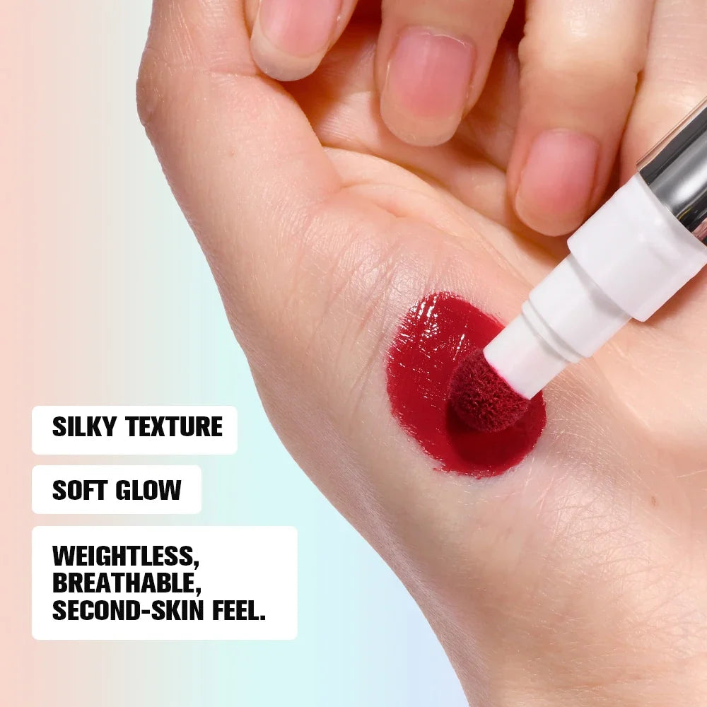 ibcccndc 6-Color All-Day Liquid Blush | Sponge Applicator