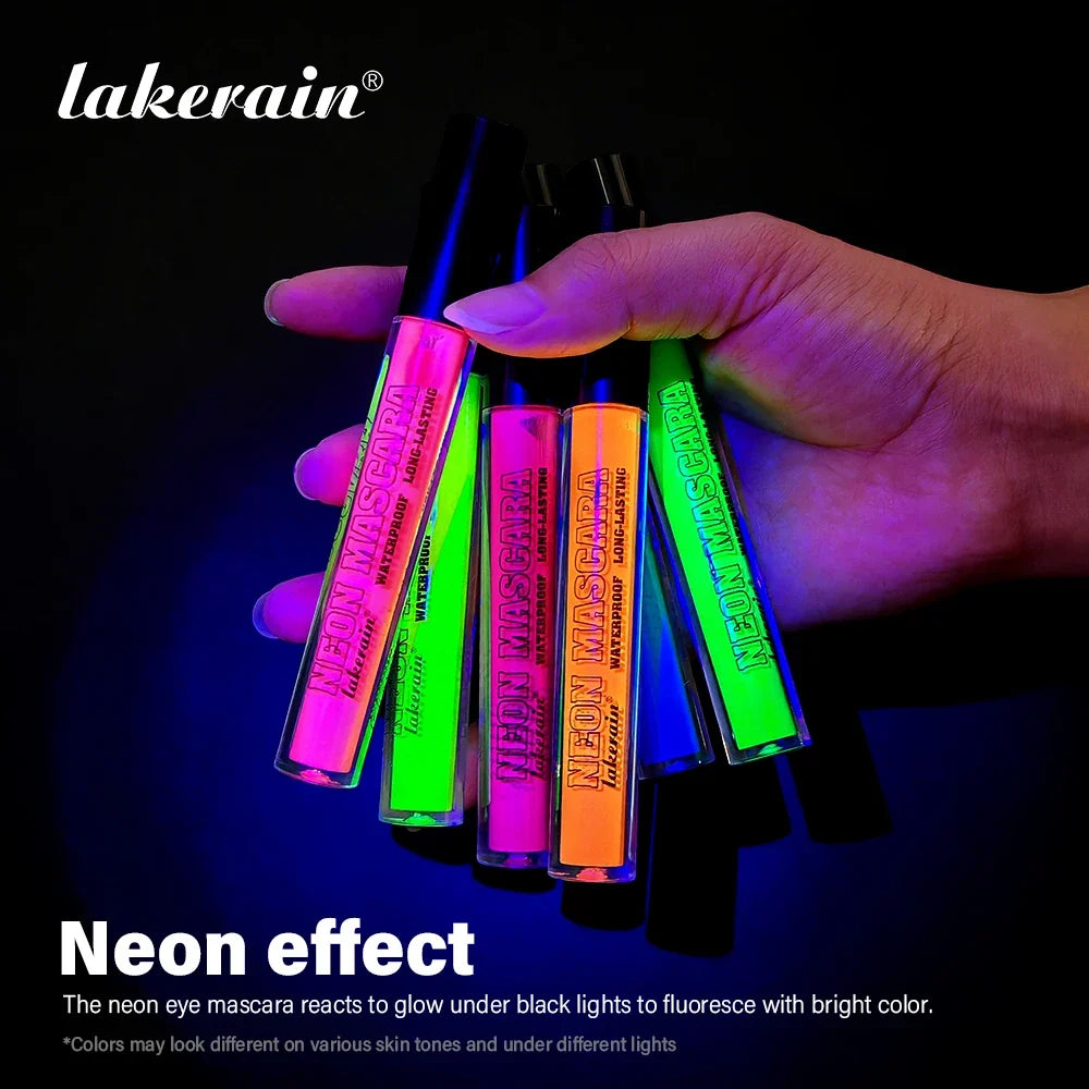 Lakerain Neon Waterproof Mascara – Curling & Lengthening Lashes