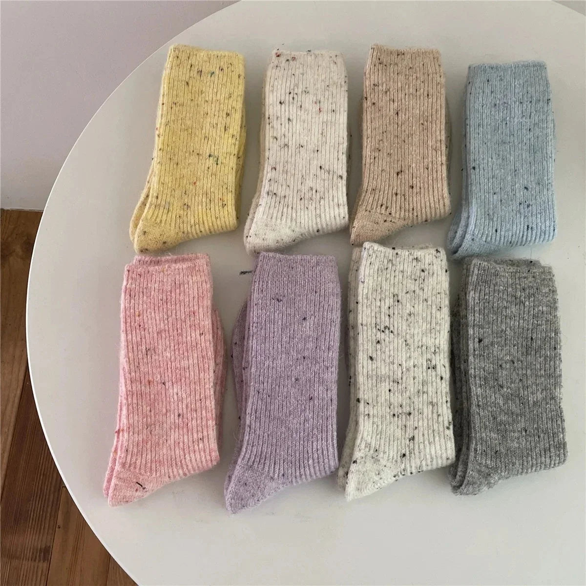 Thick Wool Blend Mid-Tube Socks | Warm Winter Women's Socks