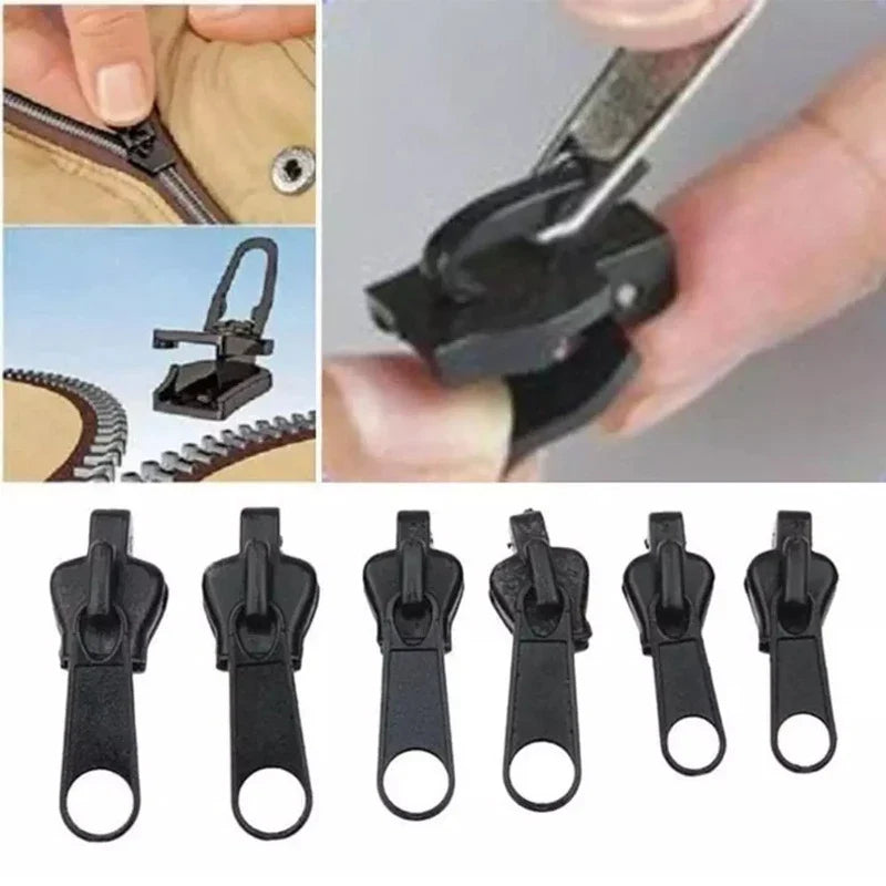 6-Piece Universal Zipper Repair Kit – Sizes 3#, 5# & 7#