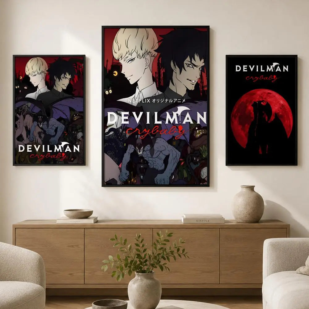 Devilman Crybaby Anime Poster – Waterproof PVC Peel & Stick