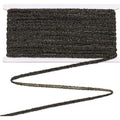 Black Centipede Ribbon 25M | 7.5mm Polyester Trim for Sewing