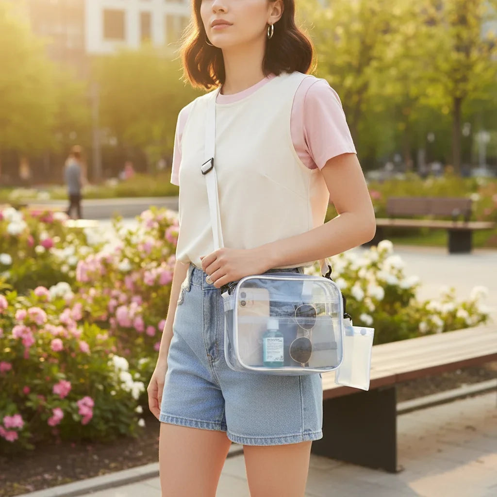 Women's Mini Jelly Transparent Crossbody Bag | Korean Style