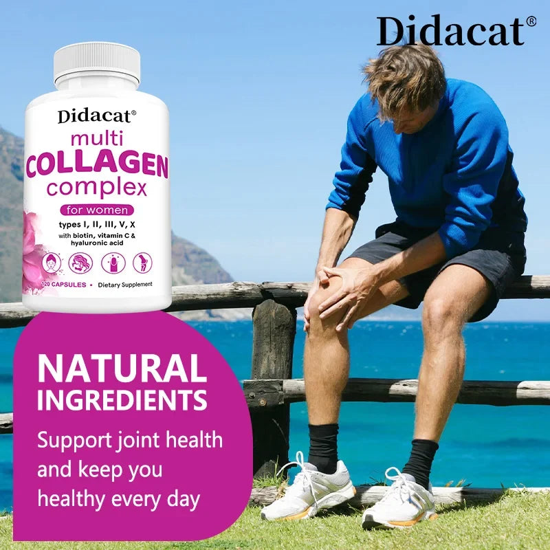Multi-Collagen Complex Capsules – 5 Types + Hyaluronic Acid