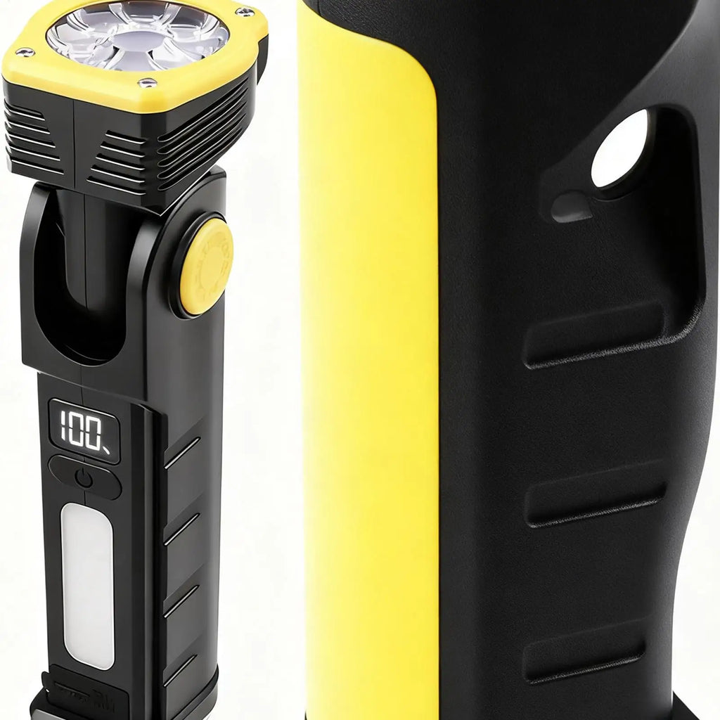 7-Mode Rechargeable LED Flashlight | Magnetic, Hook & IPX4