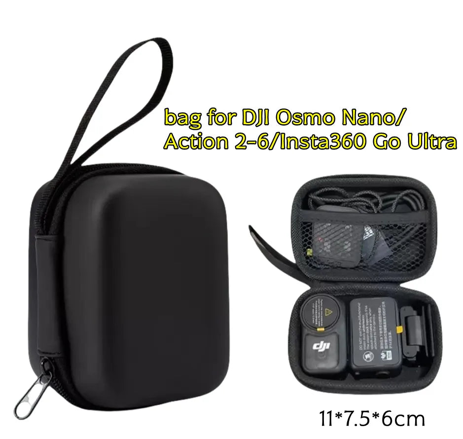 Mini Carrying Case for DJI Osmo Action & Insta360 Go | Splash-Proof