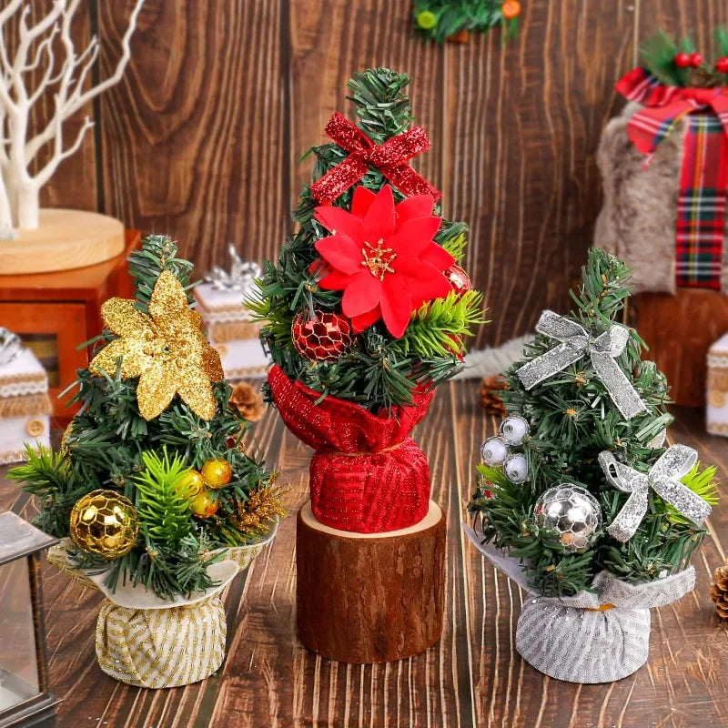 20cm Mini Christmas Tree – Desk & Table Holiday Decor