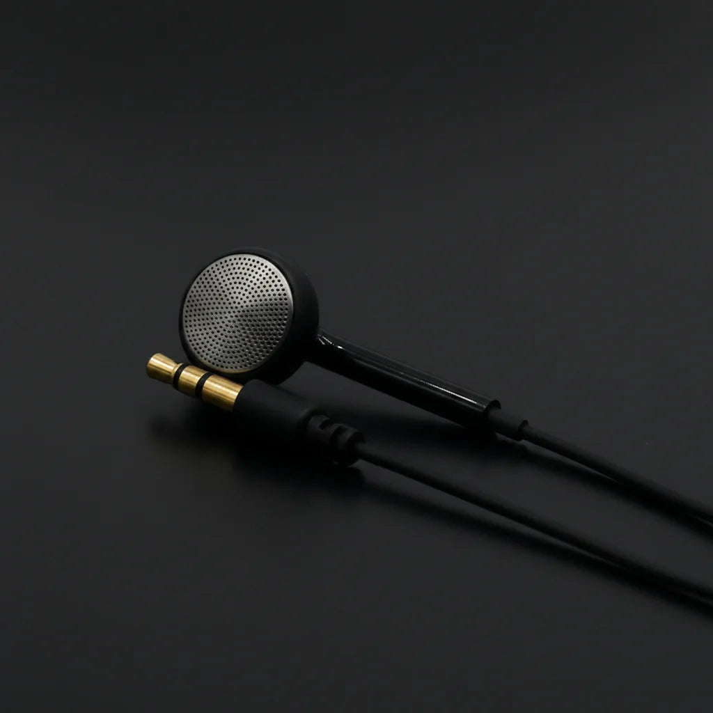Wired Single-Ear Earbud 3.5mm – Mono Walkie Talkie Headphone