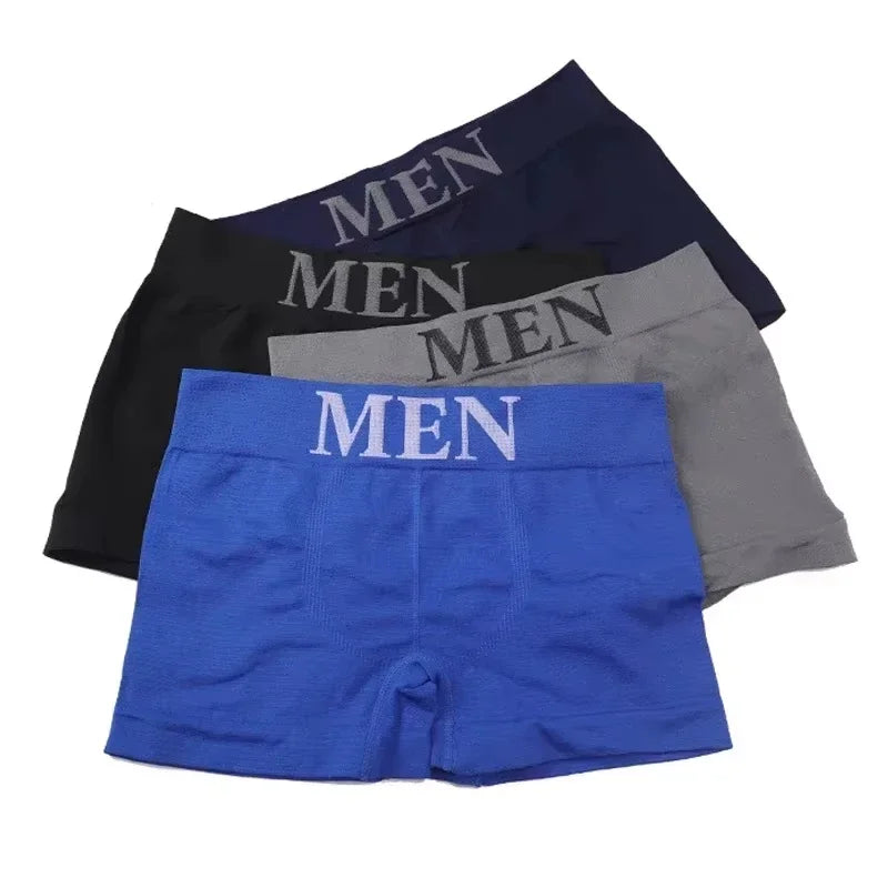 5-Pack Men's Elastic Breathable Boxer Briefs – Soft Daily Wear