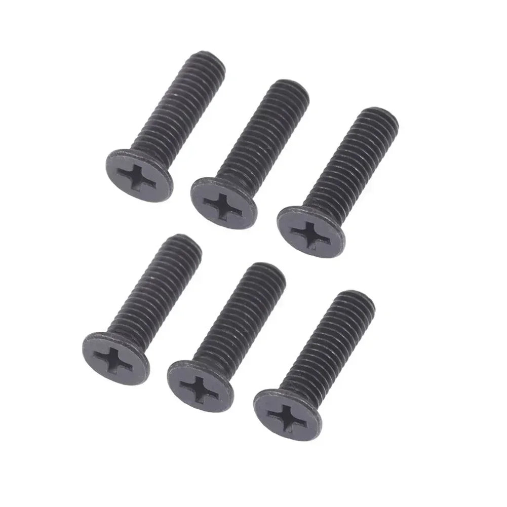 6Pcs M5/M6 x 22mm Left-Hand Thread Screws for Drill Chuck Adapter