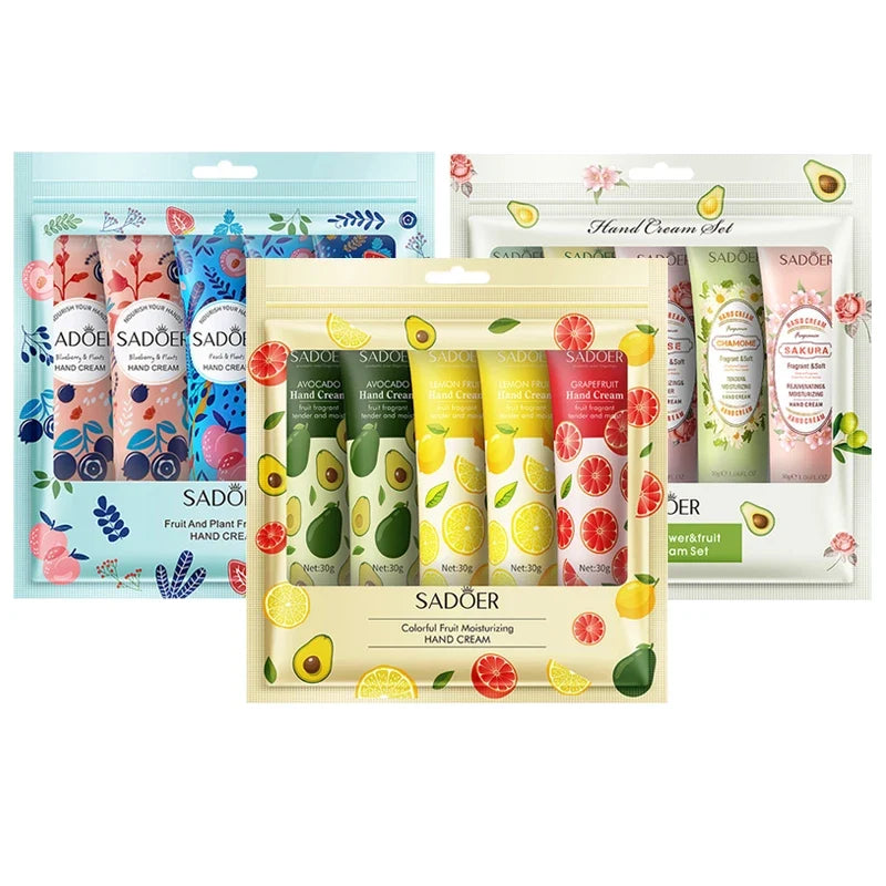 SADOER 15-Pc Avocado Sakura Hand Cream Set – Moisturizing