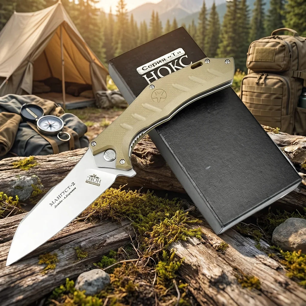 G10 Pocket Folding Knife – Carbon Steel Outdoor Camping Knife