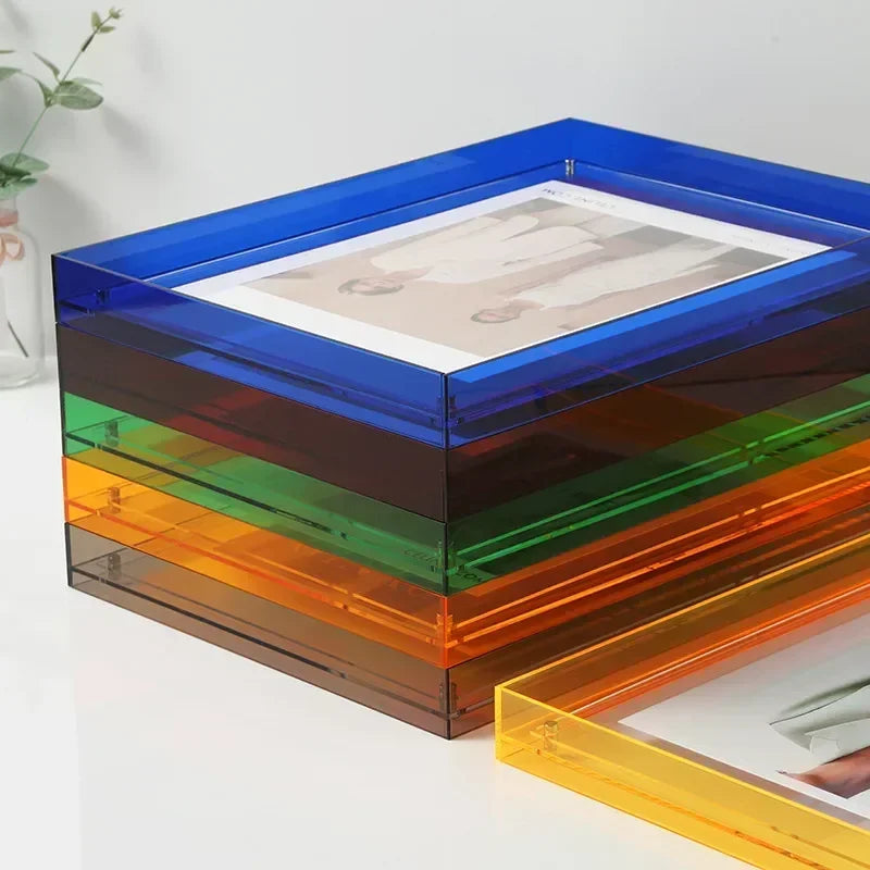 Transparent Acrylic Photo Frame – Wall Mount or Tabletop